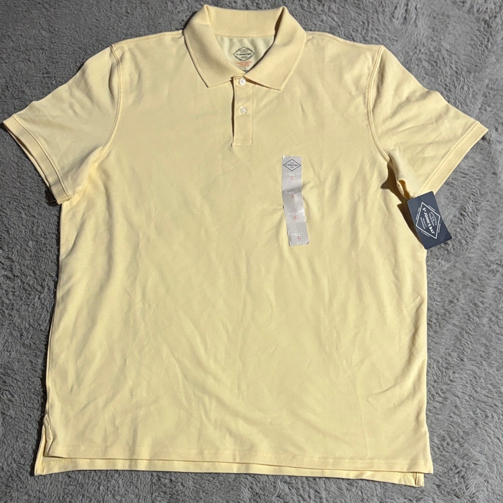 St. John's Bay Soft Yellow Polo Shirt
